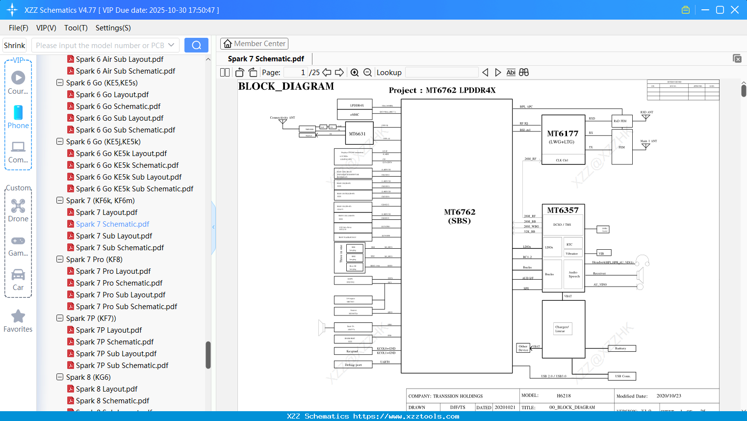 Tecno Spark 7 Schematic